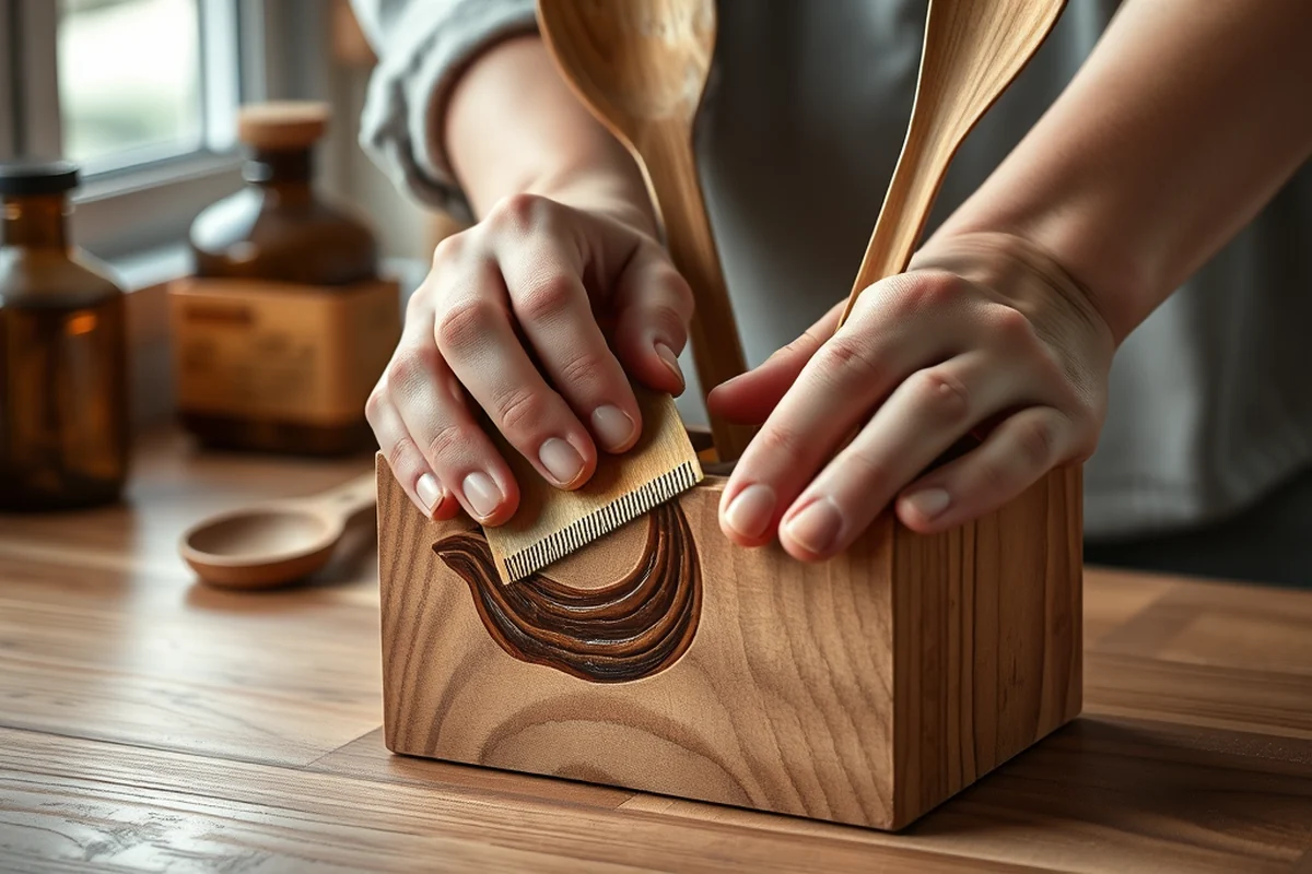 wood utensil holder diy — Wood Utensil Holder Diy (step by step)