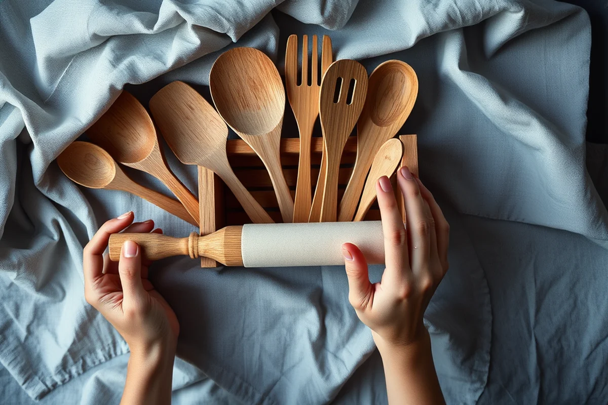 wood utensils holder for kitchen benefits — Wood Utensils Holder For Kitchen Benefits (the finished result)