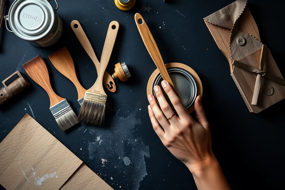 wooden kitchen utensils and holder at home — Wooden Kitchen Utensils And Holder At Home (the finished result)