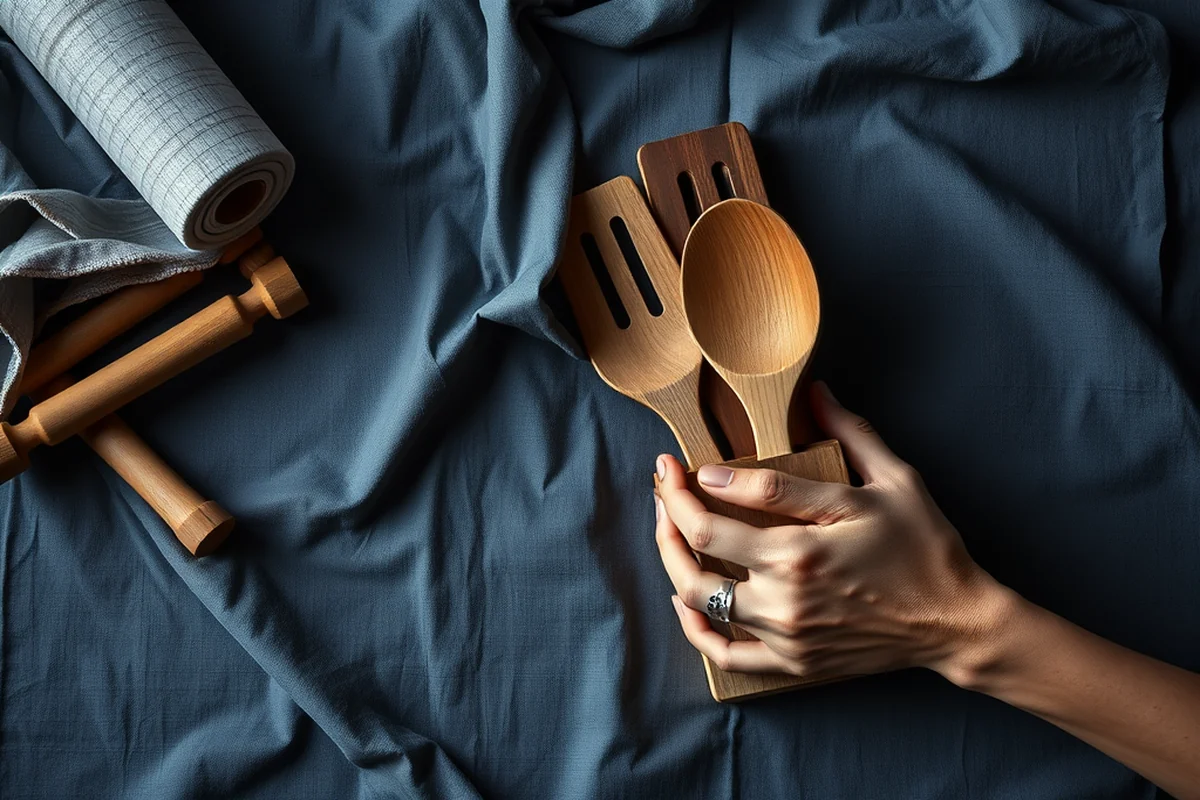 wooden kitchen utensils with holder checklist — Wooden Kitchen Utensils With Holder Checklist (the finished result)