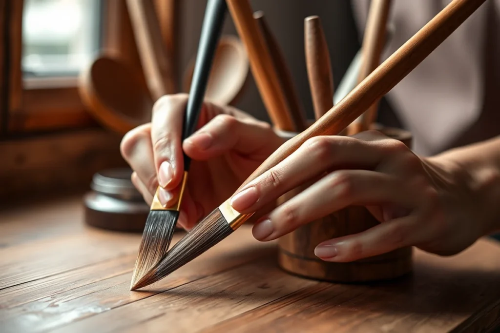 Wooden Utensils In Holder Checklist