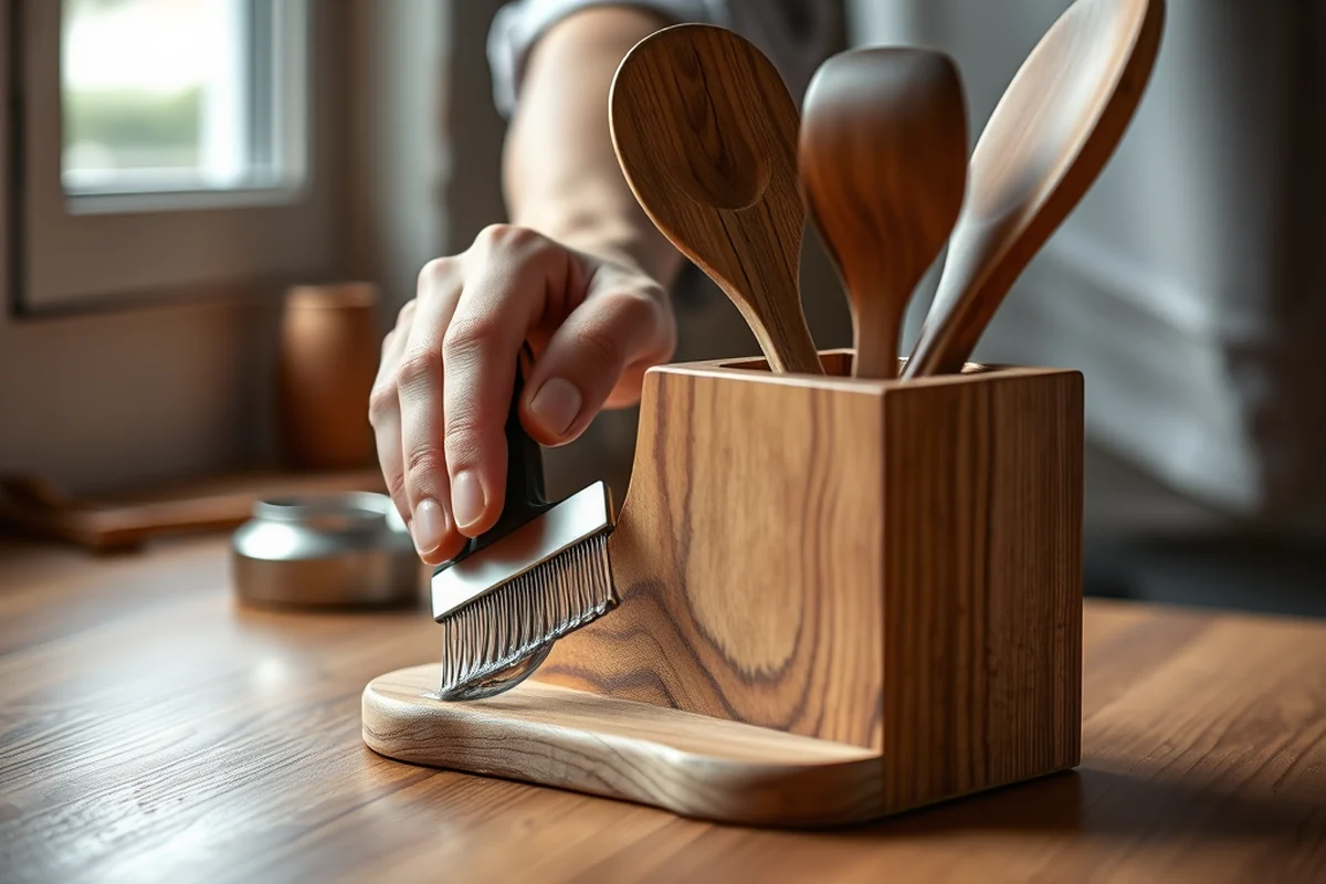 affordable wooden utensil holder and set — Affordable Wooden Utensil Holder And Set (step by step)