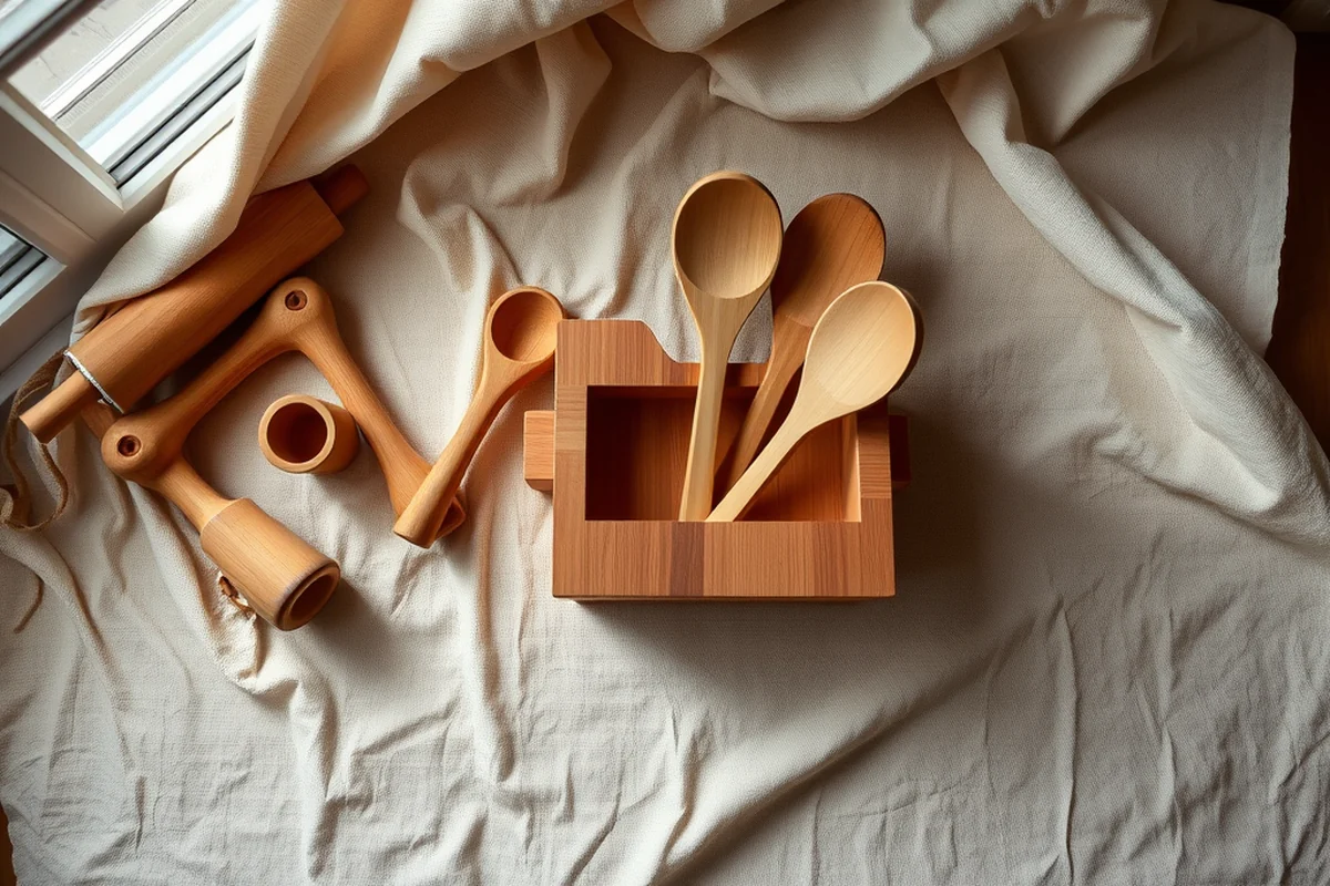 affordable wooden utensil kitchen holder — Affordable Wooden Utensil Kitchen Holder (the finished result)