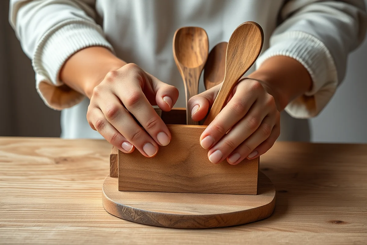 affordable wooden utensil set and holder — Affordable Wooden Utensil Set And Holder (step by step)
