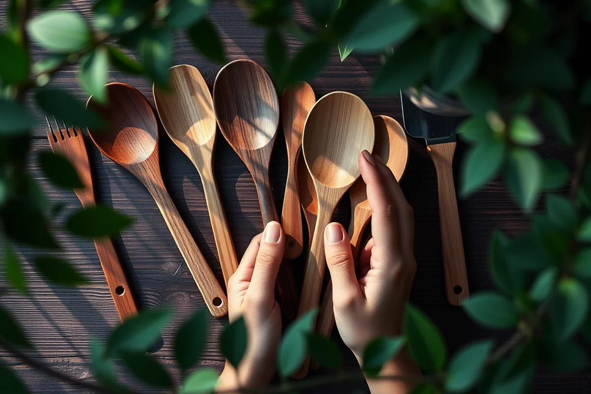 affordable wooden utensil with holder — Affordable Wooden Utensil With Holder (the finished result)