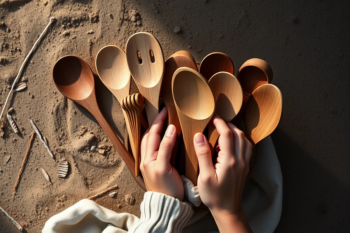 best wooden kitchen utensils and holder — Best Wooden Kitchen Utensils And Holder (the finished result)