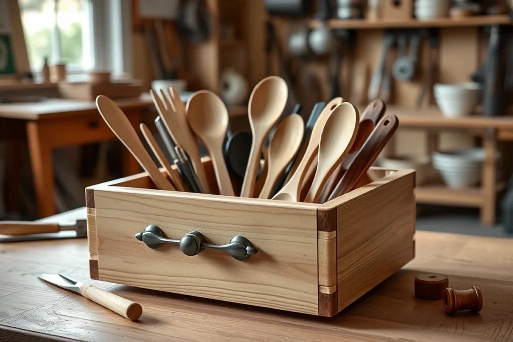 Best Wooden Utensil Holder Drawer