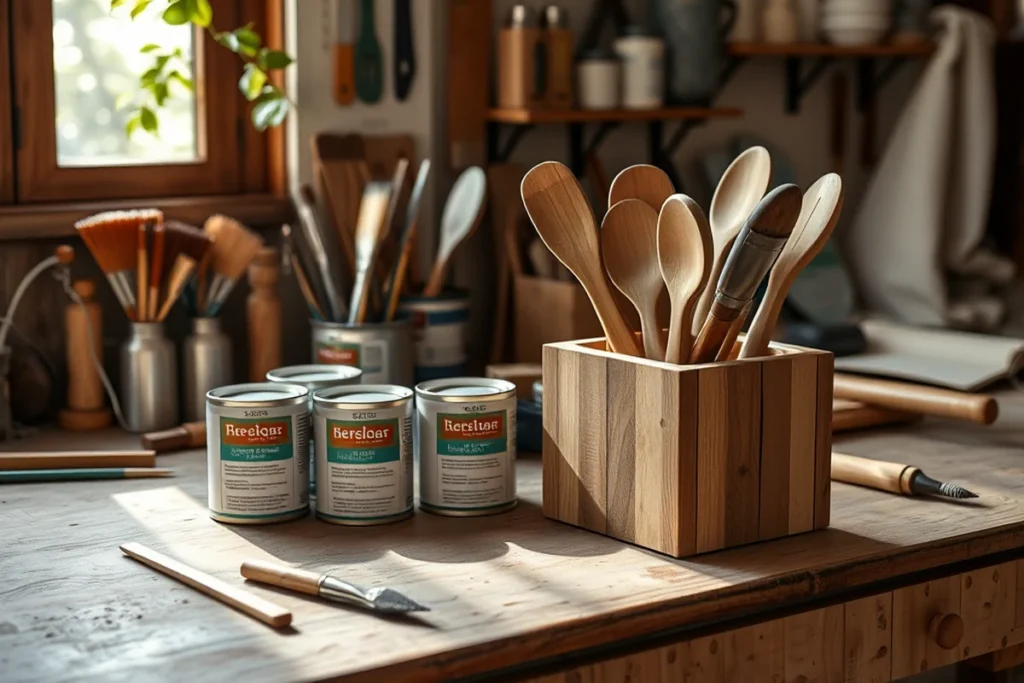 Best Wooden Utensil Holder For Countertop