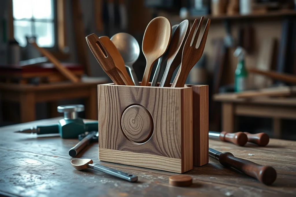 Best Wooden Utensil Holder Hobby Lobby