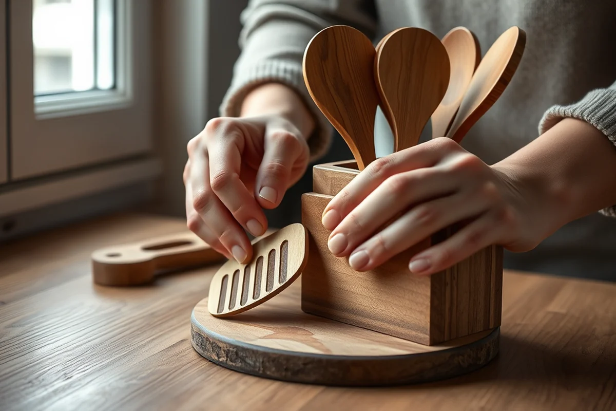 best wooden utensil set and holder — Best Wooden Utensil Set And Holder (step by step)