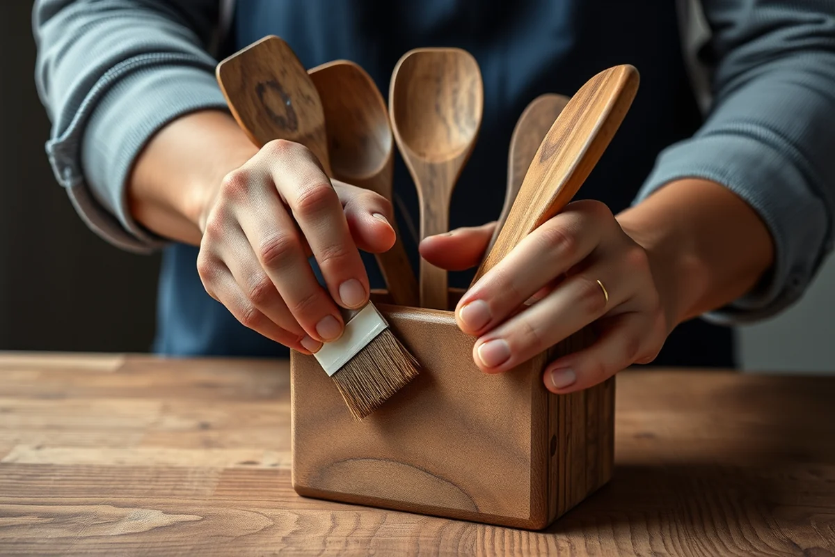 best wooden utensils in holder — Best Wooden Utensils In Holder (step by step)