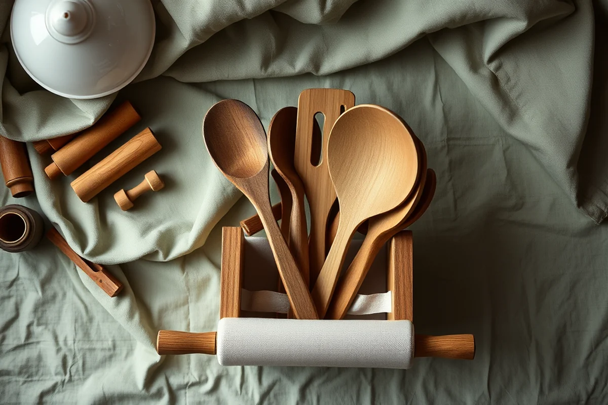 best wooden utensils in holder — Best Wooden Utensils In Holder (the finished result)