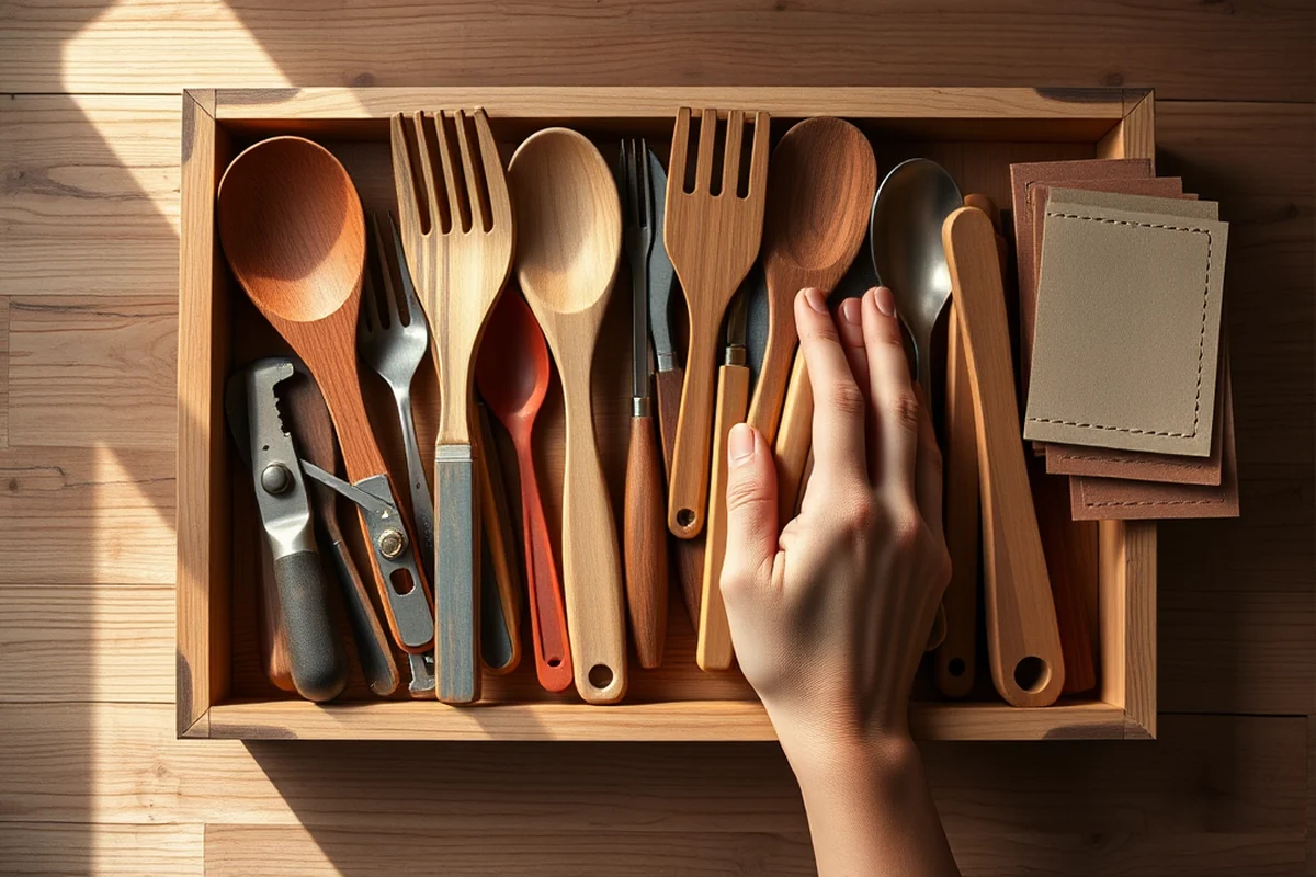 cheap wooden utensil drawer holder — Cheap Wooden Utensil Drawer Holder (the finished result)