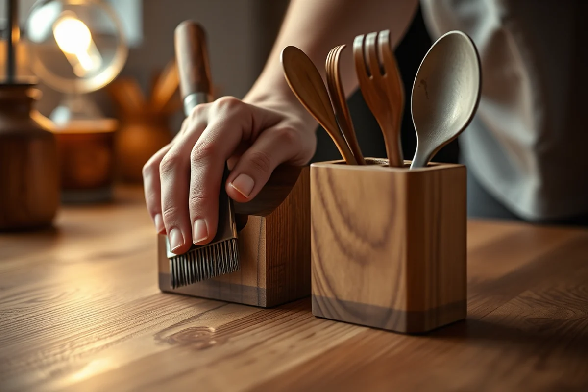 cheap wooden utensil holders — Cheap Wooden Utensil Holders (step by step)