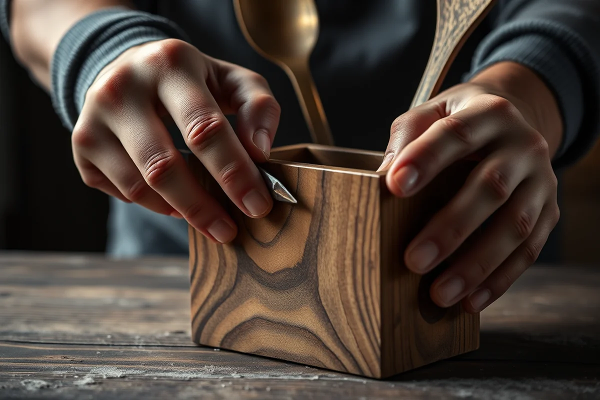 how to wooden utensil holder — How To Wooden Utensil Holder (step by step)
