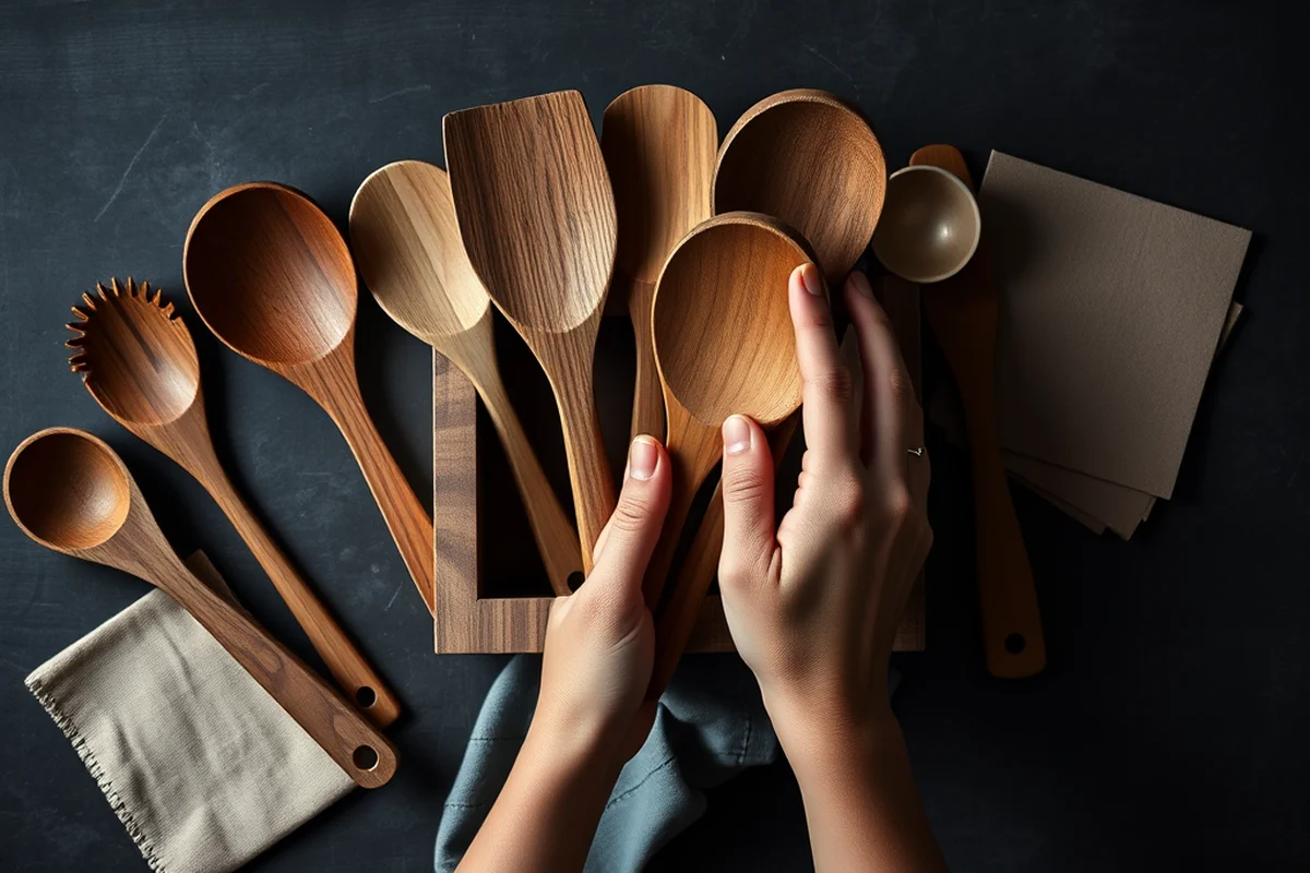 top wood utensil holder for kitchen — Top Wood Utensil Holder For Kitchen (the finished result)